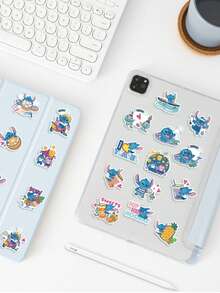 40pcs Disney Stitch Stickers Party Favors Stitch Cartoon Stickers Waterproof Vinyl Stickers - Blue - View 5