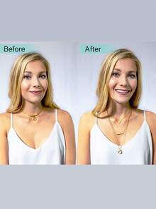 18K镀金项链延长链套装，精致项链延长链，女士三件套，延长链长度分别为2英寸、4英寸和6英寸，低过敏性材质，可选金色、玫瑰金或银色。 - 彩色 - 查看 7