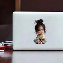 Laptop Sticker Decal - Removable For Desk/Car/Wall, Super Cute Design - View 2