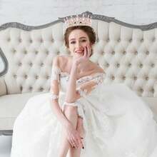 Women's Pink Crystal Crown, Women's Diamond Hair Accessories, Bridal Wedding Headband, Costume Party Birthday Ball Gift - View 6