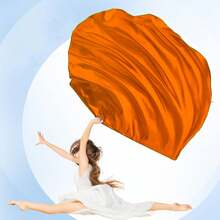 (1 Flag + Flagpole + Flag Bag) Solid Color Dance Flag, Dance Accessories, Solid Color Dance Flag, Semi-Circle Flag - Multicolor - View 14