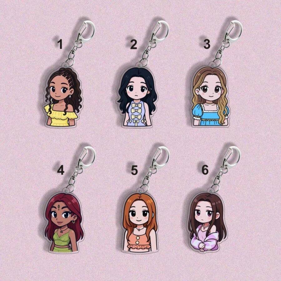 KATSEYE Keychain Pendant, International Girl Group MANON Pendant, MEGAN Bag Keychain - Multicolor - View 1