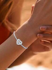 S925纯银温暖母爱吊坠，适合女性手链DIY饰品 - 鑲鑽MOM - 查看 2