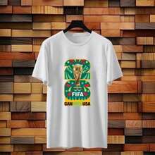 Camisetas de Apoyo a la Copa Mundial de EE. UU. 2026 - Serie de Camisetas Deportivas de Fútbol - Blanco - Ver 1