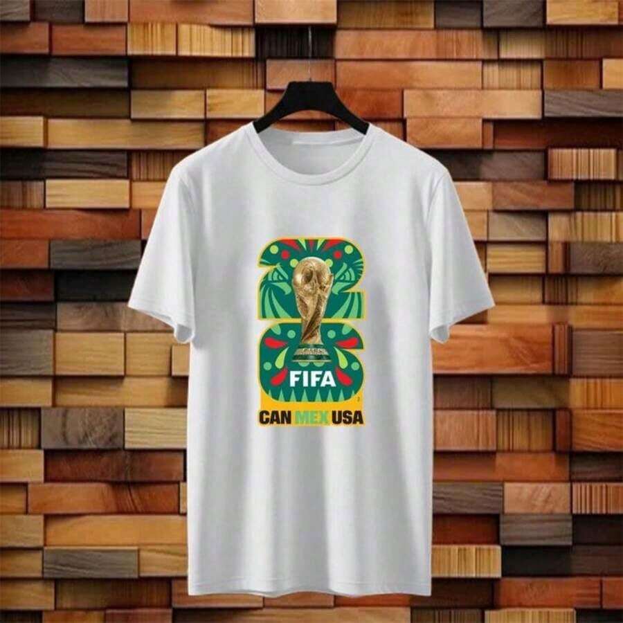 Camisetas de Apoyo a la Copa Mundial de EE. UU. 2026 - Serie de Camisetas Deportivas de Fútbol - Blanco - Ver 1