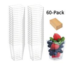 30/60 piezas Copas de postre, Copas de helado de 150ml, Copas de pudín de fruta, Copas de mousse, Copas de helado, para catering, eventos y fiestas en casa - - - Ver 12