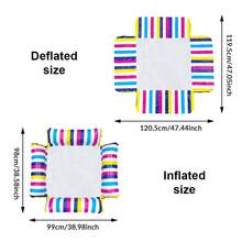 1pc Inflatable Pool Bed, Pool Floating Chair, Pool Party Seat Floating Bed, Suitable For Adults Summer Sunbathing, Beach, Swimming Pool Party - Multicolor - View 6