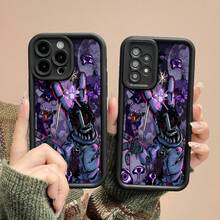 Bonnie, morado, oscuro, psicodélico, terror, arte.funda de teléfono Fundas compatibles con ,Apple,VIVO,OPPO,,, y Honor.Fabricadas en silicona TPU,ofrecen protección contra golpes y caídas. - Negro - Ver 4