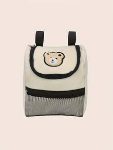 1pc Bear Pattern Baby Stroller Hanging Bag, Diaper Bag, Mommy Bag, Water-Resistant, Suitable For Baby Stroller Accessories - Multicolor - View 10