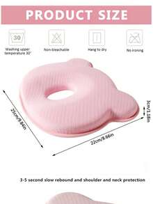 LELE LON Newborn Baby Shaping Pillow 0-12 Months, Corrects Plagiocephaly And Brachycephaly, Specialized Infant Pillow - Multicolor - View 4