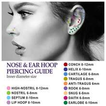 AVYRING G23 Titanium 16G 18G Lip Studs Labret Bars 6-12mm Silver Helix Tragus Stud Piercing Jewellery - Light Ball - View 3