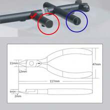 Kéo mô hình thép carbon siêu mỏng một lưỡi, kìm bơm nước lắp ráp mô hình quân sự, dụng cụ mô hình - màu vàng - Xem 2