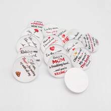 Quà tặng Ngày của Mẹ, 13 miếng dán đá quý thủy tinh tự làm, thiết kế hỗn hợp, không có keo dán mặt sau, phụ kiện vòng cổ và móc khóa. - Nhiều màu - Xem 4