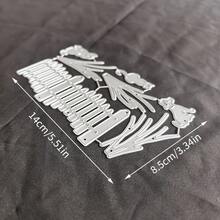 1件套创意围栏、云朵和动物金属切割模具，适用于剪贴簿、压花工艺、手工卡片和礼品卡制作 - A - 查看 10