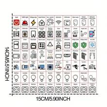 70pcs/Set Circuit Breaker Switch Labels - Electrical Box Collective Switch Identification - 70 Electrical Box Switch Stickers - View 10