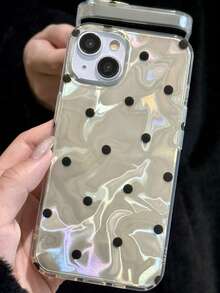 1 pieza Funda protectora negra con manchas onduladas, funda de teléfono a prueba de caídas con cobertura total adecuada para iPhone11/12/13/14/15/16/17/PROMAX - Multicolor - Ver 2