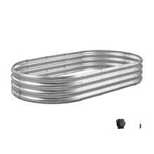 Metal Raised Garden Bed, 6 X 3 X 1 Ft Outdoor Galvanized Planter Garden Box, Open Bottom Design, Large Planter Raised Bed For Growing Vegetables, Flowers, Herbs, Succulents, Galvanized Color - 70.9 X 35.4 X 11.8 Inches - View 8