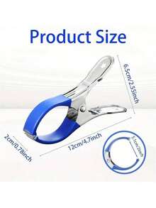 6 Pieces Durable Stainless Steel Pool Cover Clips With Blue Plastic Handles - Heavy Duty Windproof Spring Clips For Secure Above - 6 Stainless Steel Clothes Clips - View 10