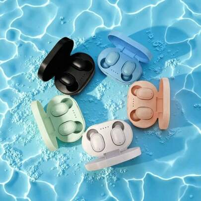 A6S Bluetooth Headset In-Ear Macaron 5.3 TWS Earbuds Waterproof Sports Binaural Stereo Button With Microphone Wireless Running