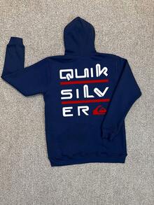 Kangaroo Sweatshirt With Logo, Winter Jacket, Various Colors, 50% Cotton, 50% Polyester, Sizes S To XL. - 藏蓝色 - 查看 1