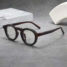 1pc Unisex Round Small Frame High-Quality Classic Minimalist Fashion Optical Glasses Daily Wear, Parties, Casual Use2026 - 綠色 - 查看 3