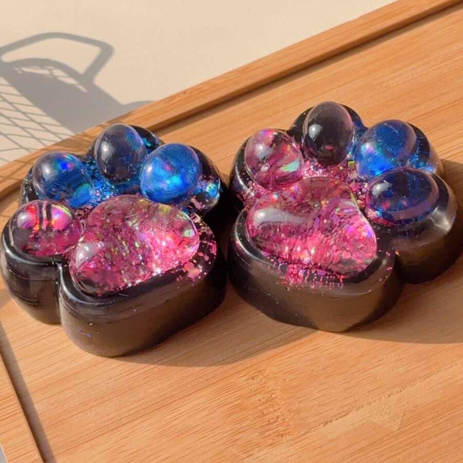 1 đồ chơi bóp 5x4 inch, đồ chơi mềm hình bàn chân mèo lớn, đồ chơi bóp giảm căng thẳng dễ thương, đồ chơi nhồi Pinata, quà tặng cho trẻ em và người lớn