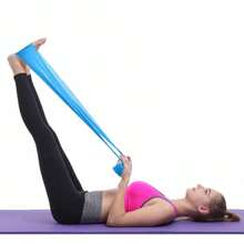瑜伽阻力带，居家塑形入门拉伸训练，女士健身拉丁舞弹力带，适用于健身、运动、康复、瑜伽、普拉提、力量训练、瑜伽训练、室内训练、居家训练、健身房训练，便携式身体放松、健身、力量训练、塑形、柔韧性训练，男女皆宜，运动礼物、个性化礼物、男友礼物、女友礼物、瑜伽礼物 - 彩色 - 查看 4