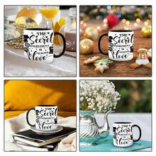 [Envío en 24 horas a nivel local en México]1 unidad, El ingrediente secreto es siempre el amor, Taza de cerámica de 11 oz, Diseño de caligrafía vintage, Adecuada para cocina, repostería, Dayo del Maestro, Día de la Enfermera, Día de la Madre, 250º Aniversario, Vaso térmico, Almacén local, Regalos para hombres y mu - Imagen 1 PCS - Ver 6
