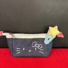 SANRIO Estuche de lápices de denim de alta calidad, organizador de papelería de gran capacidad para estudiantes, almacenamiento multifuncional de escritorio - estuche para lápices - Ver 14