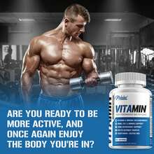 PSLALAE High Performance Multivitamin - Improves Bone Strength, Energy Levels, Supports Muscle Health And Immune Function, Enhances Memory - 120pcs - Three bottle-Best choice - View 5