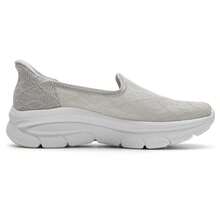 Skechers MODERN D'LUX 系列女士休闲一脚蹬鞋，舒适轻便减震运动鞋，日常通勤及运动鞋，159287-LTGY - 淺灰色 - 查看 3