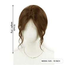 女士刘海假发，自然蓬松，增加发量，遮盖头顶 - 彩色 - 查看 6