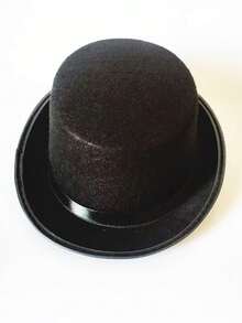 黑魔法师帽 魔术帽 高顶礼帽 爵士帽 万圣节 - 黑色 - 查看 8