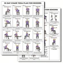 10/5/2 Peças Pôster do Plano de Fitness de Poses de Yoga, Decoração de Estúdio de Yoga Pintura em Tela Sem Moldura para Parede, Decoração de Parede do Quarto Plano de Fitness - Multicolorido - Visão 5