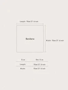 1条男女通用印花围巾，多功能领巾，仿丝小领带围巾 - 彩色 - 查看 9