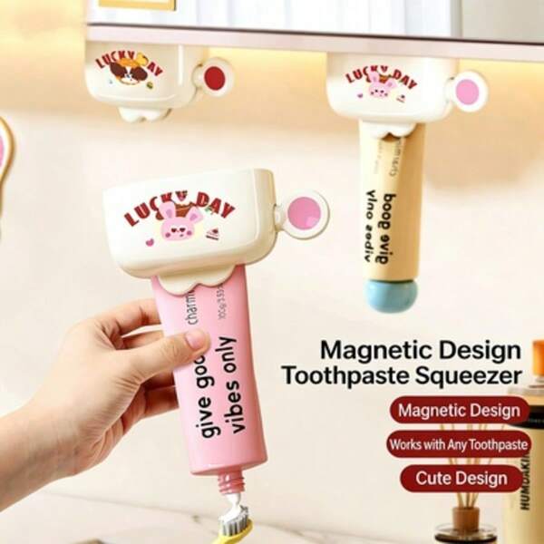 Wall-Mounted Toothpaste Squeezer For Home, Toothpaste Holder, Facial Cleanser Hanger, Toothpaste Organizer, Ultimate Toothpaste Dispenser