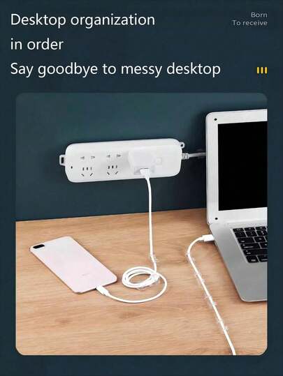 20 Pack Clear Adhesive Cord Organizer Clips For Outdoor And Indoor Use - Organize Cable Cord And Wires Under Desk Or Christmas LED Lights