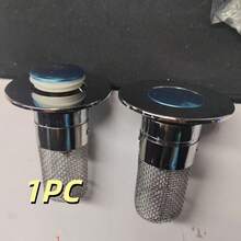 1 pezzo Tappo di scarico retrattile con filtro cattura capelli, realizzato in acciaio inossidabile 304 e plastica placcata, adatto per fori di scarico con diametro da 1,34 a 1,57 pollici, design compatto e materiale resistente alla ruggine. - Versione antiruggine - Visualizzare 12