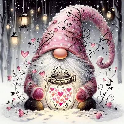 1pc [30*30cm/11.8*11.8in][40*40cm/15.7*15.7in]5D Acrylic Diamond Painting Kit, Dwarf Pattern, Suitable For Adult Beginners DIY Mosaic Diamond Art, Full Drill Handmade DIY Diamond Painting, Applicable For Living Room, Bedroom, Office Wall Decor Painting, Surprise Art Home Decor Gift For Family And Friends