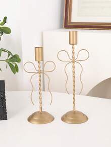 1 buc Suport de lumânare din fier în formă de fluture auriu, Suport elegant pentru lumânări spiralate, Potrivit pentru lumânări tip pilon, Decor pentru masă de sufragerie, Suport de lumânare pentru decor de casă pentru măsuța de cafea și intrare - aur - Vizualizare 5