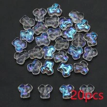 20颗12毫米T恤形状玻璃珠，可爱吊坠，适用于DIY珠宝、手机挂饰、钥匙扣和其他串珠项目 - 12mmT卹 - 查看 20