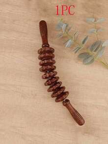 木质按摩滚轮工具,手动按摩滚轮棒,用于塑形、淋巴引流、减少橘皮组织以及按摩腰部、大腿和腹部肌肉。适用于学校、返校季、暑假、海滩旅行、居家使用、水疗、按摩等多种场合。 - 咖啡棕 - 查看 14