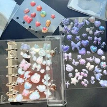 1 Set A6 A7 M5 Transparent Loose-Leaf Binder Inserts, Transparent PET Single-Sided Removable Inner Pages Sticker Album, Seal Book, Sticker Backing, Transparent Sticker Book, Sticker Album, Cultural Stamp Page, Stamp Album Refill Pages, 3D Sticker Book Sticker Boards, Sticker Books, For Sticker Book Making, Book Covers, Office Supplies - Transparent - View 4