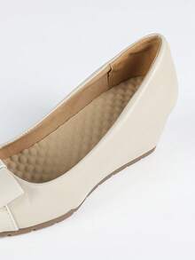 Giày cao gót đế xuồng thời trang nữ, mềm mại, thoải mái, mũi nhọn. - Màu be - Xem 8