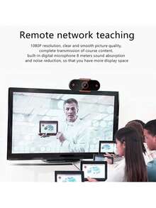 Webcam - Webcam With Autofocus, Adjustable Mini Webcam | USB Extension Cable HD Webcam For Laptops, Live Streaming, Computers, With Microphone And Speaker, Suitable For Zoom Meetings, Desktop Computers, Etc. - View 2