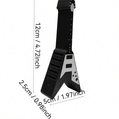 A Guitar-Shaped Guitar Pick Storage Box That Can Hold Up To 10 Picks, Designed In The Shape Of A Guitar, Is Especially Suitable For Guitar Enthusiasts, Perfect For Personal Use Or As A Gift For Friends