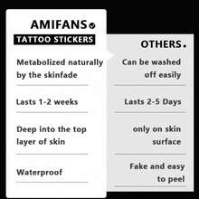 AMIFANS Dark Demon Girl Temporary Tattoo, Semi-Permanent Tattoo, Lasts 1-2 Weeks, Durable Tattoo, Fruit Juice Tattoo, Realistic Tattoo, Romantic Tattoo, Fake Tattoo, Waterproof, Real Tattoo Appearance, Niche Design Tattoo, Fruit Tattoo, Plant Tattoo - Black - View 6