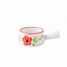 1 buah Teko Susu Keramik Lukis Tangan yang Lucu, Cangkir Susu Mini, Aksesori Kopi, Cangkir Susu dengan Pegangan, Wadah Makanan & Jus Barat, Cocok untuk Restoran, Dapur, Perlengkapan Sekolah - 50 ml - View 13