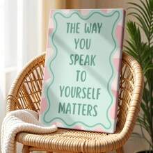 1 pza Arte minimalista inspirador, frase motivacional, cuadro enmarcado lienzo verano, póster vintage, frase motivacional, diseño simple - Estilo tipográfico moderno, para sala, recámara, oficina, incluye accesorios para colgar - Lienzo enmarcado, Vertical - Lienzo enmarcado - Ver 4