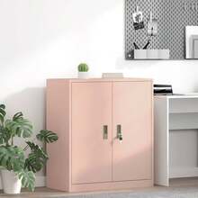 Armario de archiviazione Rosa 80 x 40 x 90 cm Acero per ufficio per studio per lavoro da casa con archiviazione design moderno per lavoro remoto studio universitario uso domestico per ufficio per studio per lavoro da casa con spazio di - Rosa - Visualizzare 1